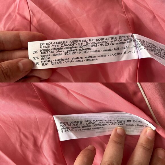 NWT ZARA Pink Single Button Blazer XS / 2 - Picture 4 of 11